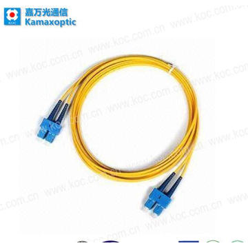 Corde de correction optique de fibre avec des connecteurs duplex de Sc